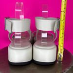 ZARA  Leather Wide Wrap Strap Chunky Platform Sandal Sz 41 Photo 5