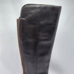 INC Fadora Brown Leather Riding Boots Womens 6M Knee High Zip Equestrian Western Size 6 Photo 3