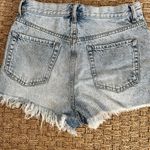 PacSun  Vintage High Rise Distressed Button Fly Shorts Size 29 Light Was… Photo 10