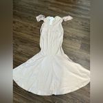 Boohoo Occasion Blush Off-Shoulder Mermaid Gown Size 4 Photo 3