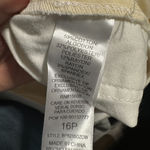 Democracy  Ab-Solution Jeans Womens 16P Wide Leg cropped White high rise pull on Photo 8