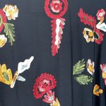 ZARA NWOT Embroidered Floral Fringe Kimono Photo 6