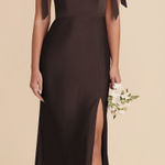 Birdy Grey  Matte Satin Espresso Dress Photo 0