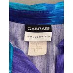 Vintage‎ 90s Cabrais Collection Rayon Button Shirt Purple Teal Ombre Size L Blue Size L Photo 4