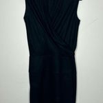 Helmut Lang Wool Dress Black Sleeveless Wrap Top Womens Size P / TP 100% Wool Photo 0