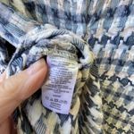 Lou & grey  LOFT houndstooth tie front cotton shirt Photo 9