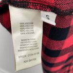 Cloth & Stone Checkered Mini Dress Long Sleeve Tie Back Women Size Small Photo 6