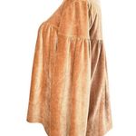 Madewell  Texture and Thread Corduroy Long Sleeve Swing Top Blouse Caramel XL Photo 3