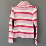 Sharagano Pink Striped Mohair Blend Sweater Photo 1