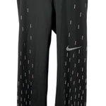 Nike  Pro Women S Dri-Fit Linear Rain Reflective Crop Legging‎ Tight Black Purple Photo 0