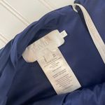 David's Bridal David’s Bridal Women’s Navy Blue Pleated Gathered Maxi Bridesmaid Dress Size 16 Photo 6