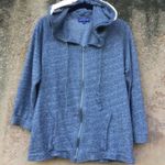 Vivienne Tam Heather Grey Crop Full Zip Hoodie L Photo 0