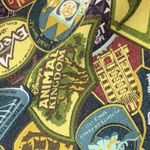 Disneyland Resort Zipped Hoodie Embroidered Mickey Compass Blue/White Size Large Photo 6