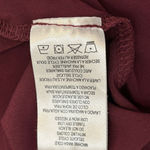 Nina Leonard Miracle Matte Jersey Tunic Dress Pockets Womens Size L Burgundy Photo 6