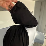 Blue Blush Whimisigoth Black Women's Bandeau Top Size S Puff Sleeves Indie Boho Photo 2