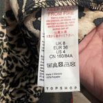 Topshop Womens Leopard Print Long Sleeve Top Blouse Animal Pattern UK 8 US 4 Photo 3