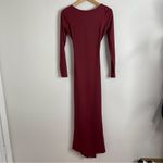 VICI  Dress Open‎ Back Long Sleeve Maxi Burgundy Wine Size Extra Small Photo 1