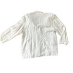 Lane Bryant  silk/linen blend safari blazer white Photo 5