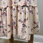 Japna  Pink Floral Smocked‎ Boho Flowy Maxi Dress Size S Cottagecore Coquette Photo 6