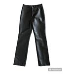 One Step Up Faux Leather Pants Leggings Straight Leg Black Small‎ Photo 1