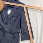 The Limited NWT  M Blue Belted Blazer 3/4 Sleeve Business Casual Professional Y2K Photo 7