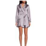 Lucy Paris NWOT Adonia Satin Wrap Dress in Lavender Women’s size Small Photo 12