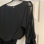 Emma & Michele Emma & Michelle Elegant Jumpsuit Womens 3/4 Sleeve Belted Wide Leg Size M Photo 4
