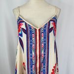 Lucky‎ & Coco Bohemian Dress Floral Print Sleeveless Casual Summer Dress Large Tan Photo 1