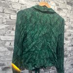 Fame and Partners EUC Green Long Sleeve Blouse w/ Tie Size 4 Photo 6