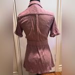 ZARA Free People Clementine Endless Summer Textured Wrap Mini Dress Purple Ash Small Photo 6