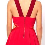 Three Floor Poppy Cocktail Dress with Cutouts Photo 1