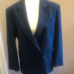 Vintage 1971 Women’s Double Breasted Blazer Bengal Blue Size 14R Jacket Photo 1