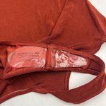 Free People Intimately  That’s Hot Bodysuit Womens SZ Large Burnt Red Long Sleeve Photo 6