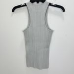 Madewell The Signature Shimmer Knit Cutaway Sweater Tank Ribbed Gray XS NWT Photo 10