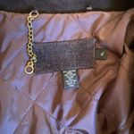 J.Crew  genuine leather suede trench coat brown extra large Photo 3