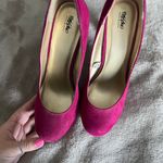 Mossimo Supply Co Pink Suede Heels Photo 1