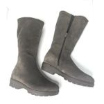 La Canadienne Villa Waterproof Faux Shearling gray Lined Tall Boot Women Sz 7.5 Photo 0