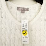 J.Crew NWT  Odette Cable-Knit Sweater Lady Jacket Cotton Blend Bouclé Ivory M Photo 7