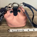 Nautica | Pink Bucket Drawstring Wristlet Bag w/ Navy Mini Bandana/Heart Charm Photo 5