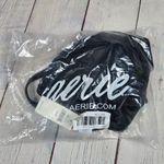 Aerie  Black Bandeau Bikini Swim Top Ruched Tie Front Size M Photo 6