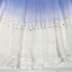 Raya Sun  Blue Ombre Boho Sleeveless Tunic Top with‎ Embellished Detail Size L Photo 2