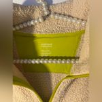 Girlfriend Collective  Fleece Jacket Womens Small Half 1/2 Zip Cream Sherpa Crop Photo 2