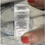 Artisan NY ‎ Shorts Womens 4 Tropical Linen High Waist Tie Waist Hawaiian Print Photo 6