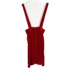 Modcloth NWT  Crushed Velvet Suspender Skirt Holly Berry Red Size Small S NEW Photo 9