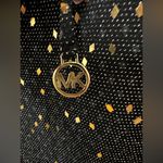 Michael Kors  Black and Gold Sleeveless Vneck Sparkle Blouse NWOT Photo 3