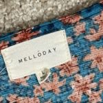 MELLODAY  Blouse Women Large Floral Flutter Sleeve‎ Ruffle Photo 1