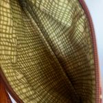 Fossil Cream and Green Cosmetic Bag Retro Floral Design Photo 3