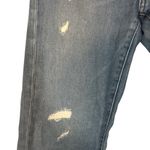 Uniqlo Blue Distressed Ripped Classic Straight Leg Denim Jeans Women Sz 24 Photo 4