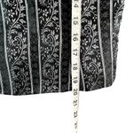 Vintage 90s Scott McClintock Top Womens 6 Black Brocade Floral Stripe Victorian Photo 9