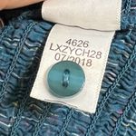 Aeropostale  Shirt Womens Small Blue Plaid Smocked Off Shoulder Button Front Photo 6